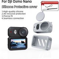 Thumb Action Camera Body Silicone Sleeve Protective Shell with Lens Cover Anti-lost Rope Anti-fall Shell Cover For DJI OSMO Nano
