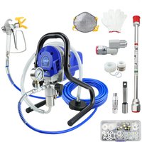 750W High-pressure Airless Sprayer Electric Paint Spraying Machine Painting Tool for Home Exterior Interior Furniture Fence