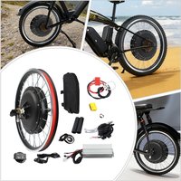 20'' 48V 1000W Ebike Conversion Kit, Rear Wheel Brushless Motor LED Display Disc/V-Type Brake