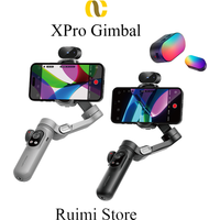 AOCHUAN Smart XPro 3-Axis Foldable Handheld Gimbal Stabilizer AI Tracking With Fill Light Wireless Charging For Smart Phone