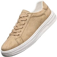 Breathable Outdoor Elevator Sneakers Men Shoes PU Leather Height Increasing Casual Shoes Walking Footwear Men Lift Sports Shoes