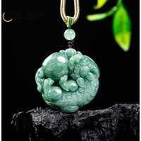 Natural Genuine Jadeite Money-bringing and Good-luck PiXiu Pendant Fashionable and Charming for Men and Women Auspicious Mascot