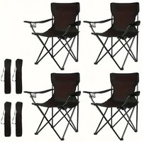 4 Stylish Outdoor Folding Chairs with A Low-center-of-gravity Design for A Comfortable, Laid-back Seating Experience Body Mind.
