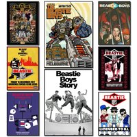 Beastie Boys Poster Stickers Living Room Bedroom Entrance Cafe Wall Art Decoration Painting Decor