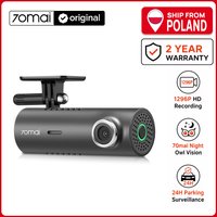Kamera samochodowa 70mai M300 1296P z noktowizorem Wi-Fi, 24-godzinnym parkowaniem, rejestratorem samochodowym 140°, szerokokątnym, F2.1, łatwa w montażu, nagrywaniem poklatkowym, nagrywaniem w pętli
