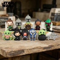 Star Wars Officially Licensed Blind Box 3D Figurine Bag Clip Charms Mando Grogu Bo Katan Ahsoka Tano Luke Skywalker Anime Figure