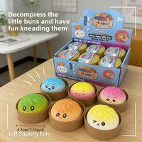 Dumpling Bun Squishy Ornament Fidget Toys Dumpling Gifts Mysteries Dumplings Bun Toy Stress Releasing Gifts Office Desk Ornament