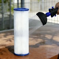 Heavy-Duty Pool Filter Cleaner, Manual Filter Cleaning Brush for Debris Removal, Filter Scrubber with Ergonomic Handle