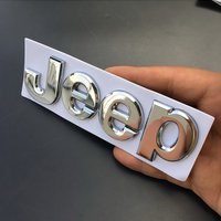 1Pcs 3D Metal Stickers Car Body Trunk Decal For Jeep Wrangler Grand Cherokee Avenger Wagoneer Compass Gladiator Patriot Renegade