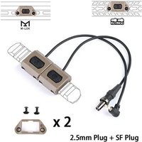 WADSN Tactical Remote Dual Pressure Switch Modbutton for SF M300 M600 Light Airsoft DBAL PEQ15 Fit Keymod M-Lok Picatinny