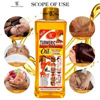 Turmeric VC Body Oil Papaya Rose Multi-functional Massage Oil Deep Moisturize Non-greasy Last Hydration Skin Care Glowing Body