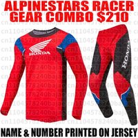 AliExpress 2026 Honda Off Road Motorcycle Clothing Motocross Jersey Long Sleeves and Pants Set MX Gear Set ATV Dirt Bike Suit Breathable