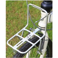 AliExpress TOOPRE /Silver /Aluminum /Alloy Front Basket Rack For 20 Inch Folding Mountain Bike V Brake Retro Cargo Carrier Cycling Accessories
