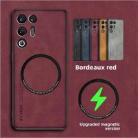 Cases For ZTE Nubia RedMagic 11 Air PU Leather Shockproof Case For RedMagic 11 Pro + Plus 11Air Magnetic Wireless Charging Cover