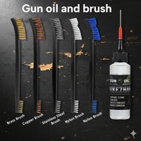Double-Ended Gun Cleaning Brush Nylon Brass Wire Brush Universal Cleaner Set Hunting Supplies gun Accessories