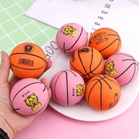 Mini Rubber Basketball Decompression Hollow Elastic Ball, Children's Toy, Mini Basketball Gift, Ultra-High Elastic, 6cm