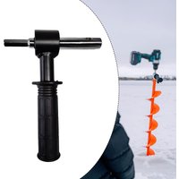 Ice Auger Drill Adapter with Handle,Sturdy Lightweight for Ice Auger Drill Conversion,Drill Attachment,for Camping Fishing