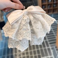 1pc French Romantic Lace Bow Ponytail Clip Stylish Style Small Grip Clip Hairpin Hair Accessories Headwear