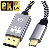 USB C to DisplayPort Converter Cable Uni-Directional Type-C to DP 1.4 8K 4K Display Compatible with Thunderbolt3 Laptop IPhone15