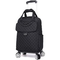 Women Oxford travel Trolley Backpack Bags Women Cabin Size Carry on Rolling Luggage Trolley Bags Women 20 inch Wheeled Backpack