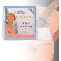 Alice A103H Classical Guitar Strings High Tension Nylon Silver Plated Copper 6 Strings Set for Beginner Practice