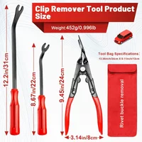 4Pcs Car Clip Pliers Set Fastener Removal Tool Pry Tool Set Auto Trim Removal Tool Kit Car Door Panel Dashboard Repair Kit