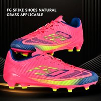 Low Top Men's AG/FG Long Studs Football Boots Outdoor Field Sports Breathable Anti-Slip Wear Resistant