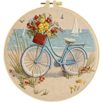 AliExpress NONE 1pc 20X20CM/15X15CM 7.87/6.3inch Bicycle Embroidery Starter Kit DIY kit DIY embroidery kit manualidades Needle Art