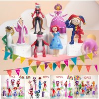 8PCS the Amazing Digital Circus Model Toys for Children Cartoon Art Accessories Anime Reward Hobbies Gift