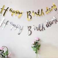Happy Birthday Party Decoration Banner Birthday Garland Flag Decoration kids adult Scene Bunting Baby Shower Party Decor