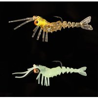 1PCS Lead block sink Shrimp Lures Sea Fishing with Luminous Prawns Soft Bait Perch 7g 8.5g 10.5g 17.5g 21g Sea Bass Shrimp Bait