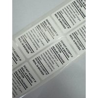 white 100pcs/lot batch universal mobile phone sealed label sticker 52mmX30mm