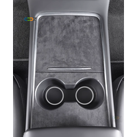 Black Trims For Tesla Model Y/3 2021-2023 Model 3 2024 Interior Center Console Wrap Kits Decor Stickerer