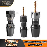 High precision ER telescopic tapping chuckER20 ER25 ER32 CNC lathe walking machine dedicated floating telescopic tapping chuck