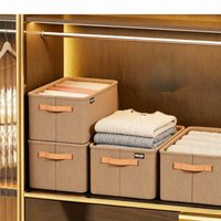Household Clothing Storage Basket,Large Opening,Large Capacity,Can Store Clothes,Snacks, Etc., Back To School Season Storage Box