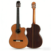 48mm nut cross-over classical guitar with nylon strings, Electric classical guitar with pickup tuner