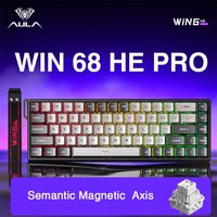 AULA WiN68 teclado magnetico magnet axis mechanical keyboard switch tastiera wired keyboards mecanico klawiatura mechaniczna