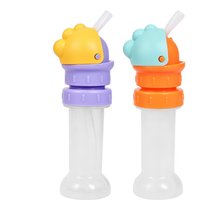 Reusable Spill-Proof Water Bottle Spout Detachable Lid with Straw For Kids Hydration Sports Office Cart Delivery Drink