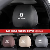 Car Headrest Cover Soft Durable Dust Covers Car Accessories For Hyundai Creta SantaFe Kona Genesis Equus Coupe Azera ioniq