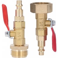 Winterize Blowout Fitting Winterizing Quick Adapter 1/4in Male Quick Connector Antiaging 3/4in Male GHT Thread for RV Yachts