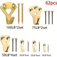 62pcs German style hooks, metal hardware pendants, picture frames, hooks, picture frames, hardware accessories
