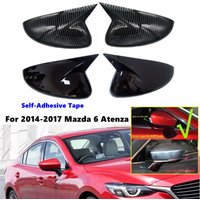 2PCS For Mazda 6 Atenza 2014-2017 Rearview Side Mirror Cover Wing Cap Exterior Door Rear View Trim Car Decoration Accessories