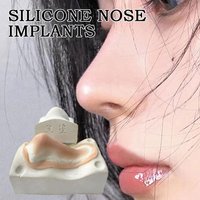 Realistic Silicone Prosthetic Nose & Chin Reusable Hypoallergenic Special Effects Makeup for Cosplay Photography