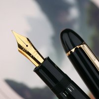 MAJOHN Final Craftsman P141 Pen Metal Copper Piston Ink Absorption 8 # 40 Sun Tip, Dual Color Pen Tip Lightweight Resin Pen Body