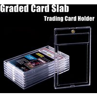 Trading Card Magnetic Holder, Graded Card Slab, DIY Labelable 35PT PTCG Sports Card Holder