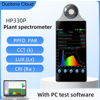 PAR Light PPFD Spectrometer for grow lights HP330P light Spectrum meter lux CCT CRI tester