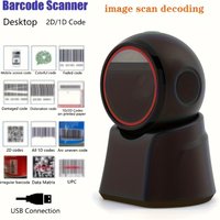 2D Barcode Scanner Desktop Omnidirectional Automatic 1D 2D QR code Data Matrix PDF417 Bar code Reader Usb for Retail Supermarket