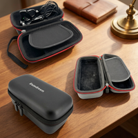AR AI Smart Glasses Charging Case Travel Storage PU Leather Shell with/without Battery for Meta RayBan Rokid Xreal Inmo RayNeo