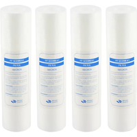 Water Purifier 10 Inch 4pcs 1-Micron Sediment Water Filter Cartridge PP Cotton Filter Water Filter System