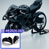 For Kawasaki Ninja ZX-6R ZX636 2024-2025 2026 Front Fixed Winglets Aerodynamic Wing Kit Motorcycle Spoiler Fairing